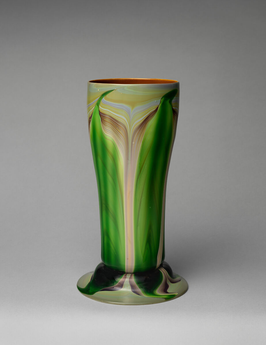 Vase, Designed by Louis C. Tiffany (American, New York 1848–1933 New York), Favrile glass, American 