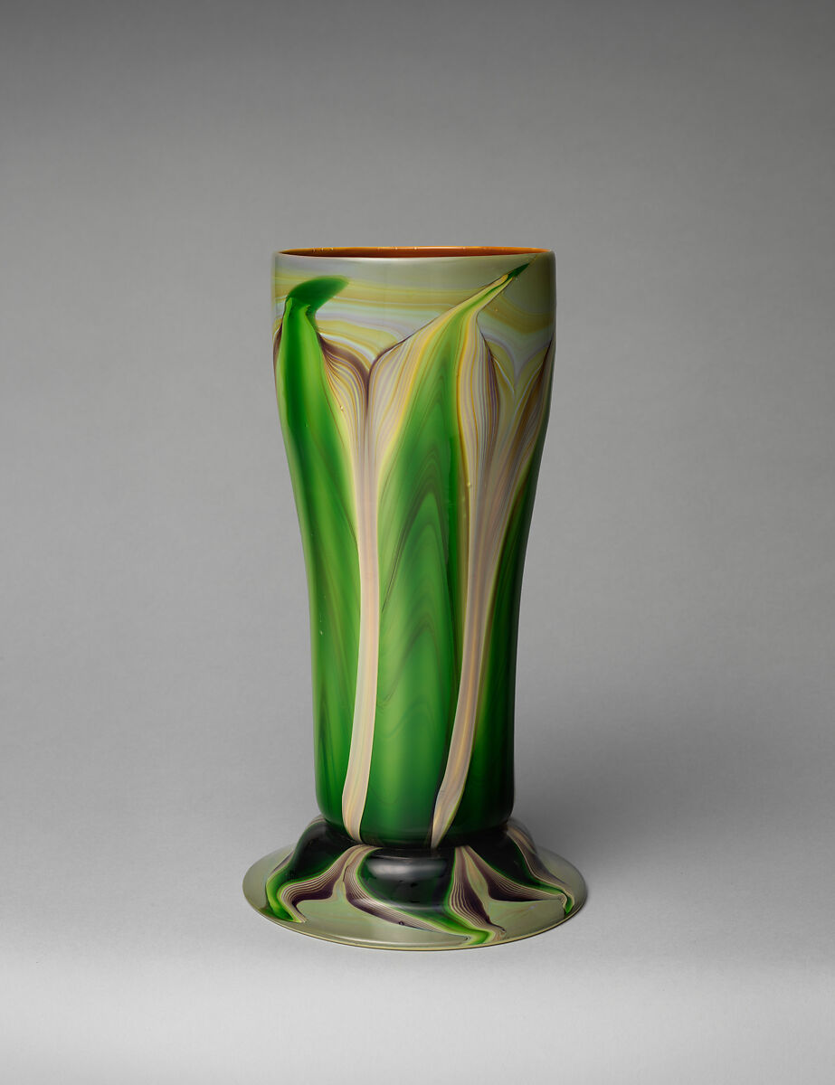 Vase, Designed by Louis C. Tiffany (American, New York 1848–1933 New York), Favrile glass, American