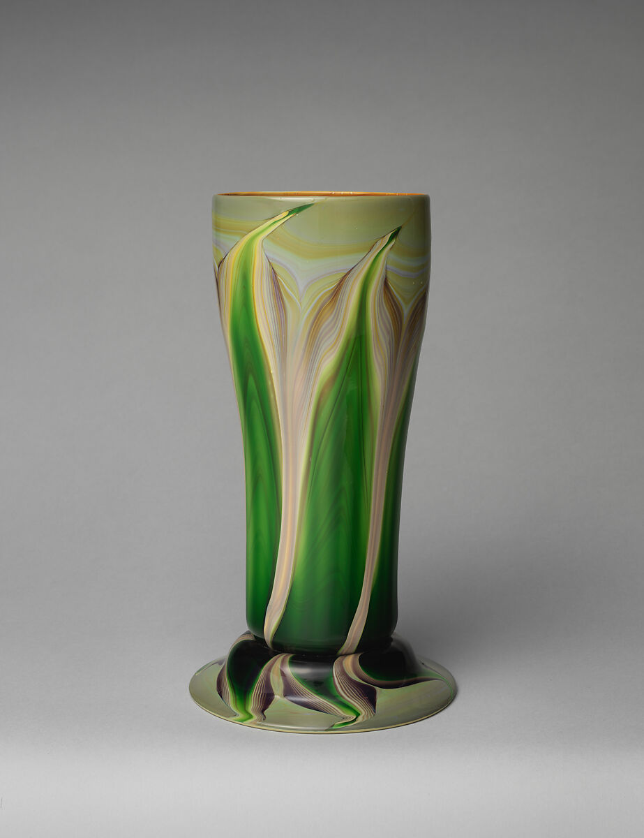 Vase, Designed by Louis C. Tiffany (American, New York 1848–1933 New York), Favrile glass, American