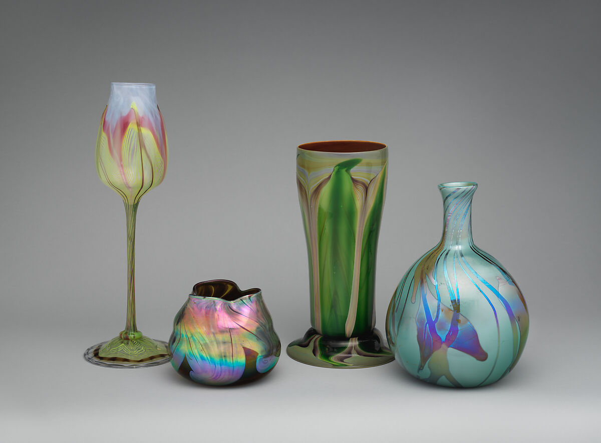 Vase, Designed by Louis C. Tiffany (American, New York 1848–1933 New York), Favrile glass, American