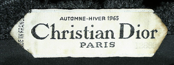 Dress, House of Dior (French, founded 1946), wool, plastic, French