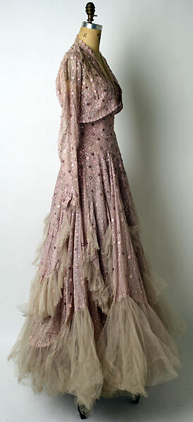 Ensemble, Norman Hartnell (British, 1901–1979), silk, British