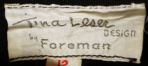 Pajamas, Tina Leser (American, 1910–1986), (a) wool
(b, c) rayon, metallic thread, American