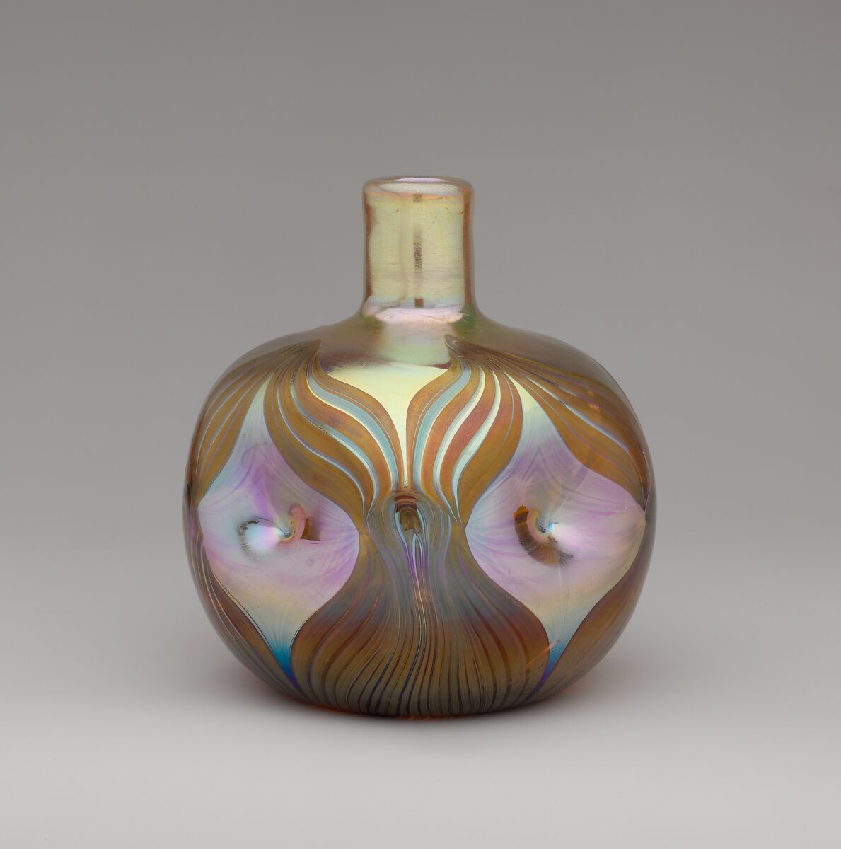 Vase, Designed by Louis C. Tiffany (American, New York 1848–1933 New York), Favrile glass, American 