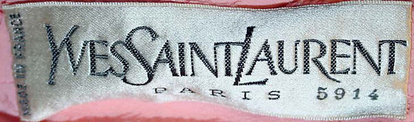 Ensemble, (a) Yves Saint Laurent (French, founded 1961), (a) cotton, silk; (b, c) linen, leather, French