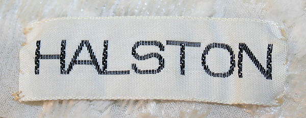 Evening pantsuit, Halston (American, Des Moines, Iowa 1932–1990 San Francisco, California), silk, synthetic fiber, cellophane, American