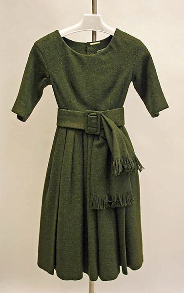Ensemble, House of Dior (French, founded 1946), wool, silk, French