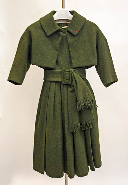 Ensemble, House of Dior  French, wool, silk, French