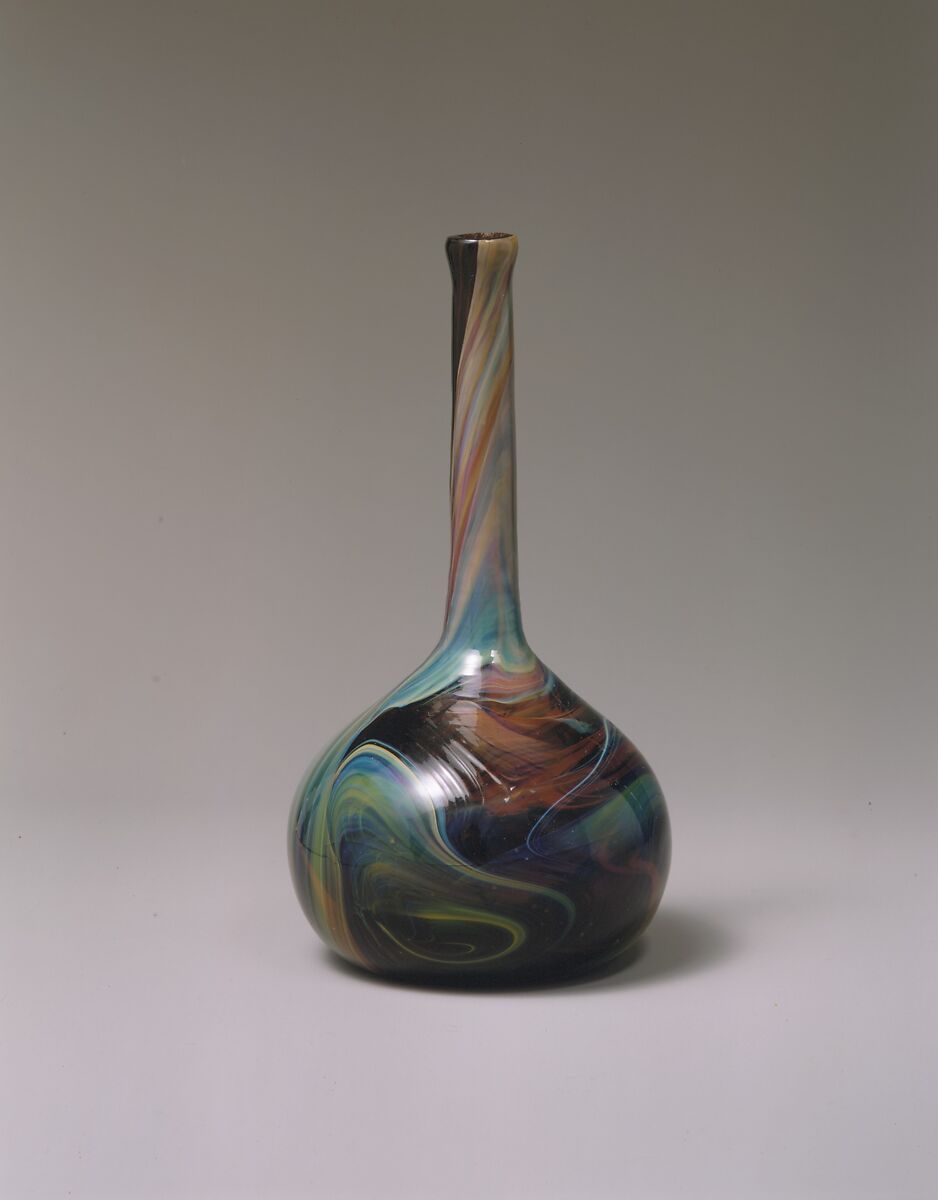 Vase, Designed by Louis C. Tiffany (American, New York 1848–1933 New York), Favrile glass, American