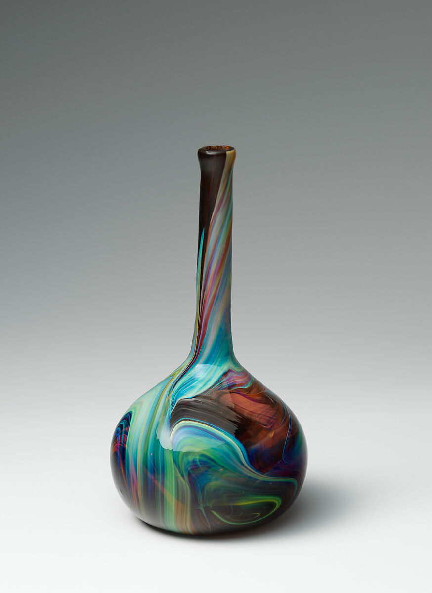 Vase, Designed by Louis C. Tiffany (American, New York 1848–1933 New York), Favrile glass, American