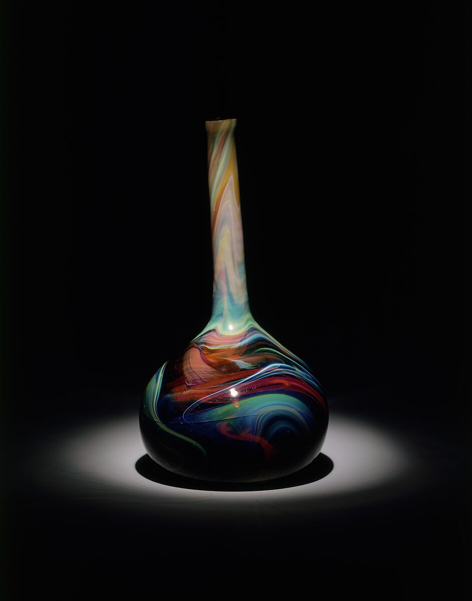 Vase, Designed by Louis C. Tiffany (American, New York 1848–1933 New York), Favrile glass, American