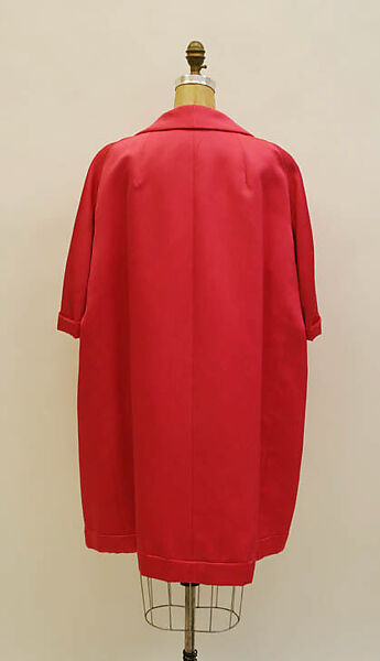 Evening coat, House of Dior (French, founded 1946), silk, French