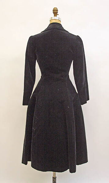 Evening coat, House of Dior (French, founded 1946), silk, jet, French