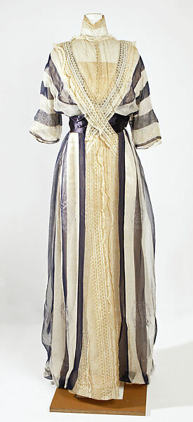 Afternoon dress, Jeanne Hallée (French, 1870–1924), silk, French 