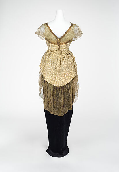 Evening dress, Jeanne Hallée (French, 1870–1924), silk, metal, French
