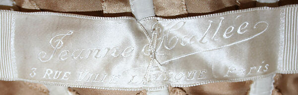 Evening dress, Jeanne Hallée (French, 1870–1924), silk, glass, French