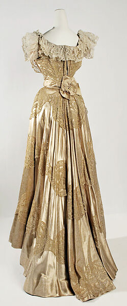 Evening dress, Jeanne Hallée (French, 1870–1924), silk, French