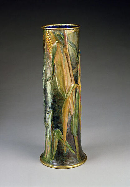 Vase, Designed by Louis C. Tiffany (American, New York 1848–1933 New York), Enamel on copper, American