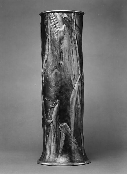 Vase, Designed by Louis C. Tiffany (American, New York 1848–1933 New York), Enamel on copper, American