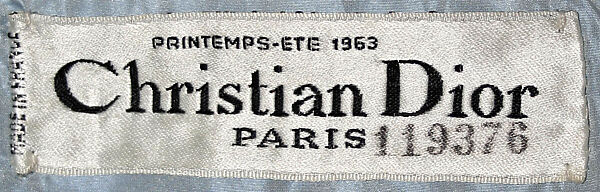 "Quai Aux Fleurs", House of Dior (French, founded 1946), linen, silk, enameled metal, French