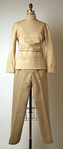 Ensemble, House of Dior (French, founded 1946), wool, silk, fur, French