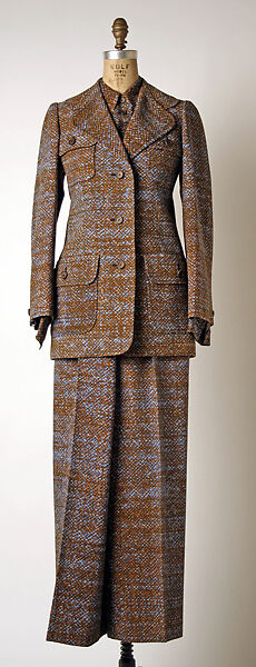 Ensemble, House of Dior (French, founded 1946), wool, silk, leather, French 