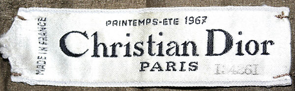 Suit, House of Dior (French, founded 1946), silk, metal, French
