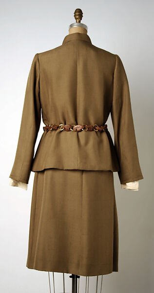 Suit, House of Dior (French, founded 1946), silk, metal, French