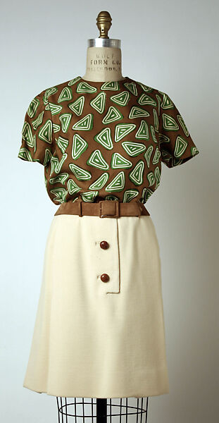 Suit, House of Dior (French, founded 1946), wool, silk, leather, French