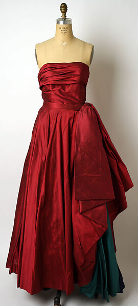 Ball gown, Attributed to Jacques Griffe (French, 1917–1996), silk, French 