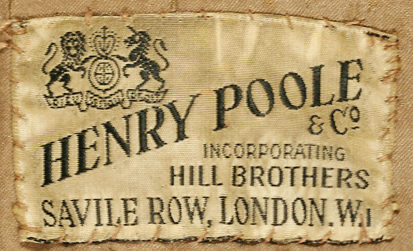 Coat, Henry Poole &amp; Co. (British, founded 1806), wool, British