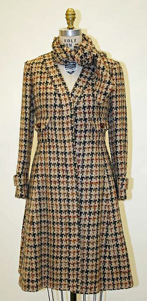 Coatdress, James Galanos (American, Philadelphia, Pennsylvania, 1924–2016 West Hollywood, California), wool, American 