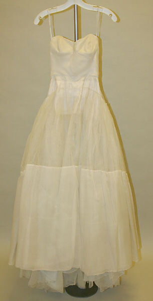 Wedding dress, Hattie Carnegie, Inc. (American, 1918–1965), silk, American