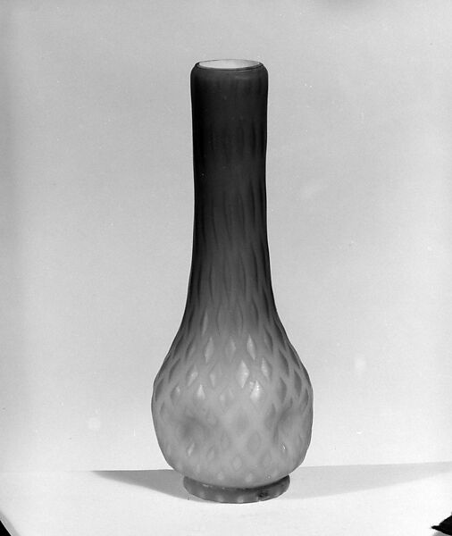 Vase, Probably Thomas Webb &amp; Sons (British, founded 1837), Blown satin glass, British, probably 