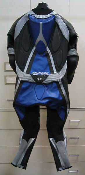 Suit, Dainese (Italian, founded 1972), leather, plastic/metal, synthetic, Italian