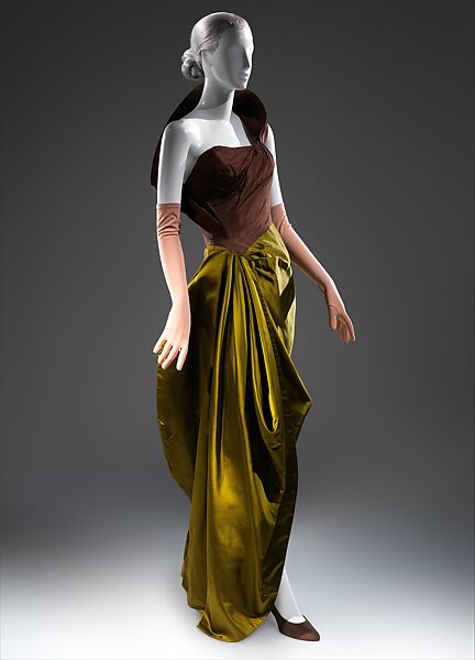 Evening dress, Charles James (American, born Great Britain, 1906–1978), silk, American