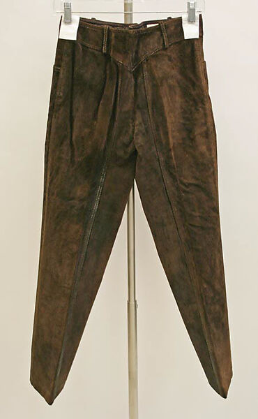 Ensemble, Anne Klein (American, Brooklyn, New York 1923–1974 New York), synthetic fiber, leather, American