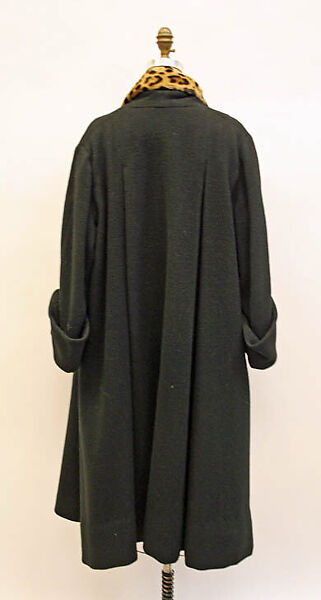 Coat, House of Dior (French, founded 1946), (a) wool
(b–d) fur, French