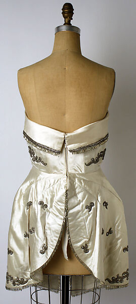 Evening dress, House of Dior (French, founded 1946), silk, glass, cotton, French