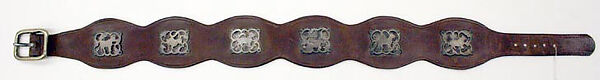 Belt, Phelps (American, founded 1940), leather, silver, American 