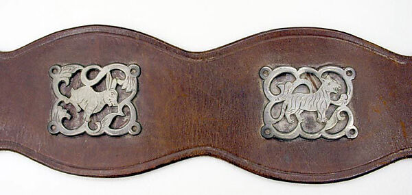 Belt, Phelps (American, founded 1940), leather, silver, American