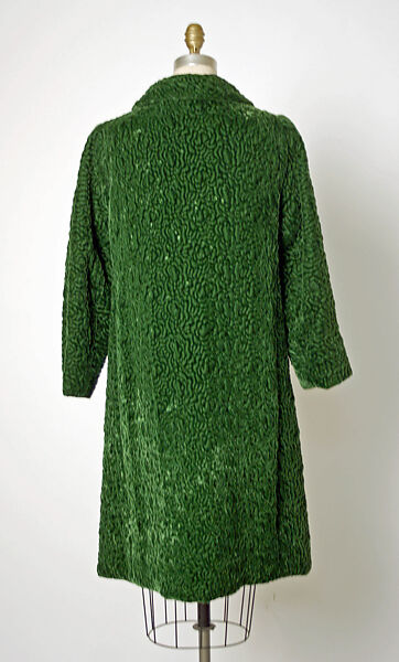 Evening coat, House of Balenciaga (French, founded 1937), silk, Spanish
