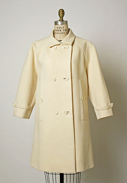 Raincoat, House of Balenciaga (French, founded 1937), wool, French 