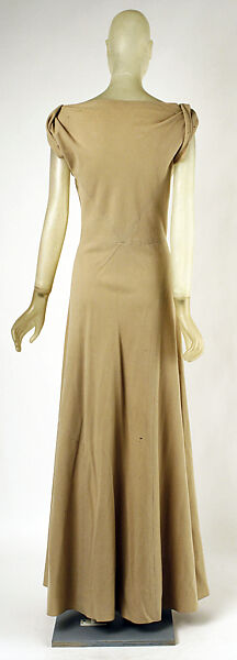 Evening dress, House of Vionnet (French, active 1912–14; 1918–39), wool, French