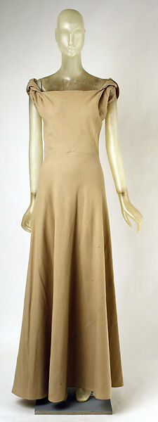Evening dress, Madeleine Vionnet (French, Chilleurs-aux-Bois 1876–1975 Paris), wool, French 