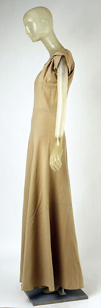 Evening dress, House of Vionnet (French, active 1912–14; 1918–39), wool, French