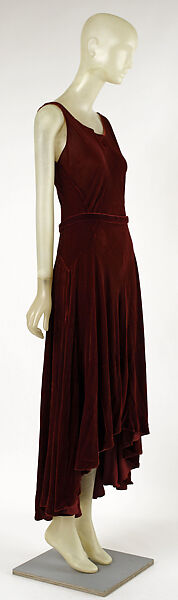 Evening dress, House of Vionnet (French, active 1912–14; 1918–39), silk, French