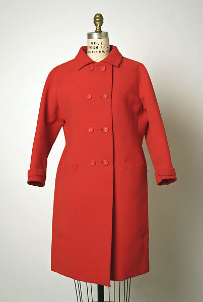 Raincoat, House of Balenciaga (French, founded 1937), wool, French 