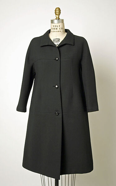 Coat, House of Balenciaga (French, founded 1937), wool, French 