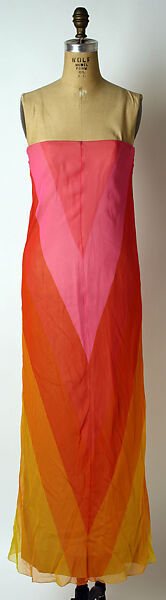 Evening dress, House of Dior (French, founded 1946), silk, plastic, glass, French